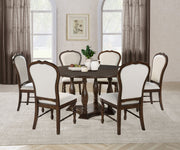 Coaster Furniture Landon Rich Brown Pedestal Dining Table