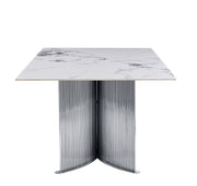 Global Furniture D7070 White Dining Table