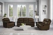 Global Furniture U6026 Dark Brown Reclining Sofa