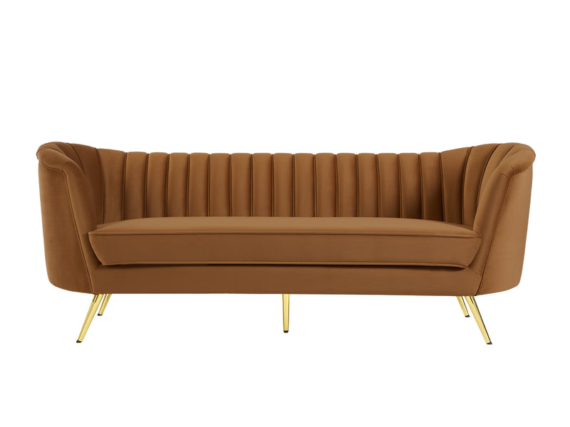 Meridian Furniture Margo Green Velvet Sofa