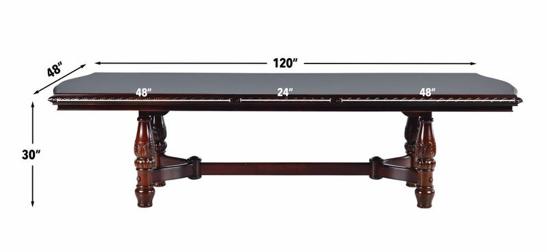 Steve Silver Antoinette Brown Cherry Ped Table