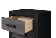 Global Furniture Lisbon Black Grey Nightstand