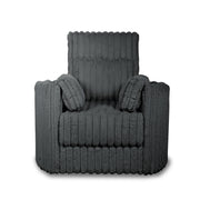 New Classic Furniture Embrace Charcoal Swivel Accent Chair