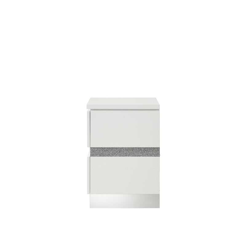 New Classic Furniture Paradox White Nightstand