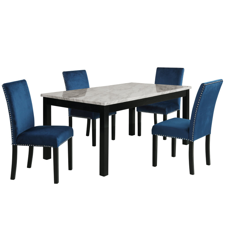 New Classic Furniture Celeste Black 64 Inch Dining Table