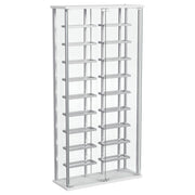 Coaster Furniture Montara Silver White Wine Storage LED Curio Cabinet