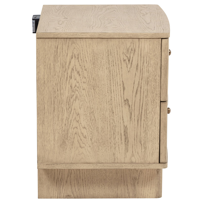 Coaster Furniture Kailani Beige Oak Nightstand