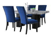 Steve Silver Camila Gray Blue 5pc Dining Set
