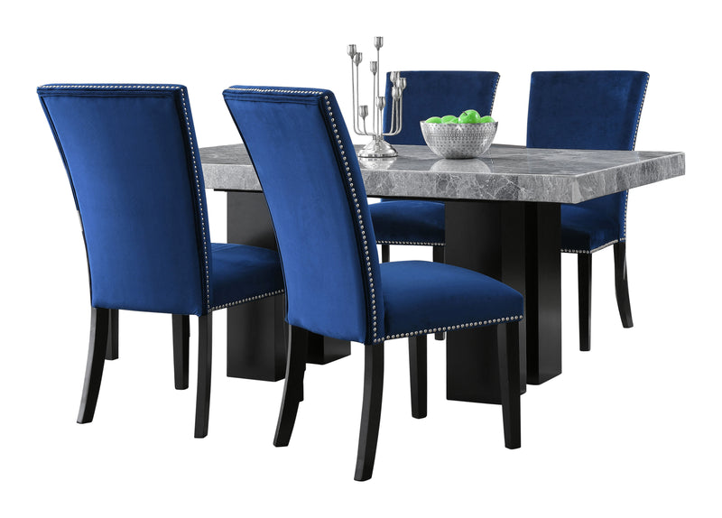 Steve Silver Camila Gray Blue 5pc Dining Set