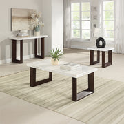 Acme Furniture Edwyn White Natural Coffee Table