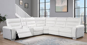Global Furniture U2682 Grey White Sectional