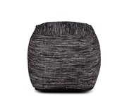 Steve Silver Omari Black Square Handwoven Woolen Pouf