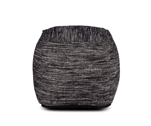 Steve Silver Omari Black Square Handwoven Woolen Pouf