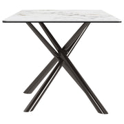 Coaster Furniture Carvell Mirage White Rectangular Dining Table