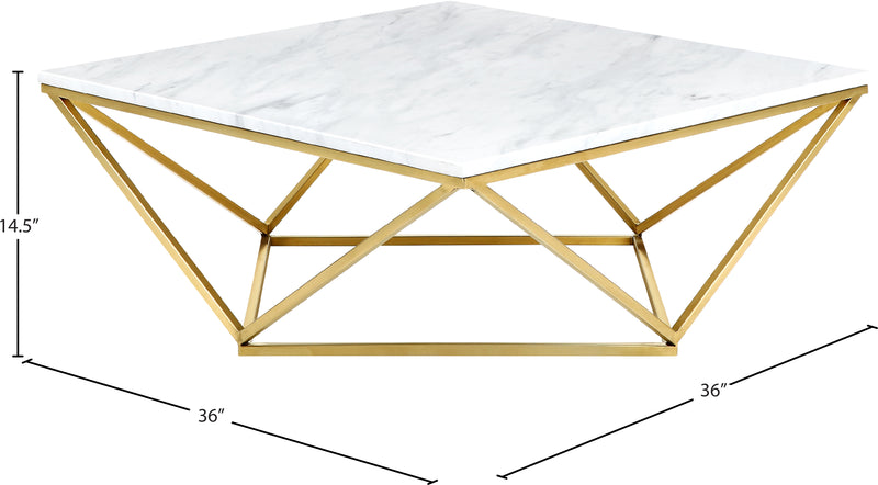 Meridian Furniture Mason Gold Coffee Table