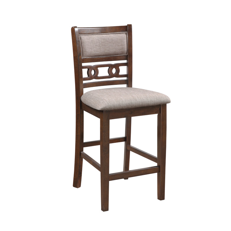 New Classic Furniture Gia Gray Round 5pc Counter Height Set