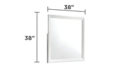 Galaxy Home Blaze White Mirror
