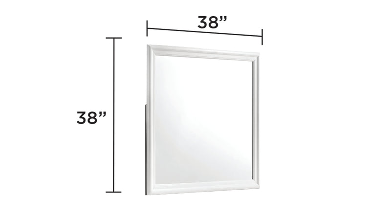 Galaxy Home Blaze White Mirror