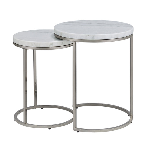 Acme Furniture Zaidee Natural Nickel Nesting Table Set