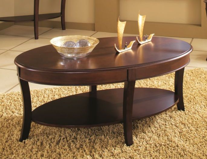 Steve Silver Troy Brown Cherry Cocktail Table