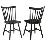 2 Coaster Furniture Hollyoak Black Dining Side Chairs