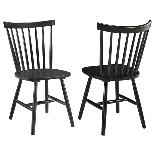 2 Coaster Furniture Hollyoak Black Dining Side Chairs