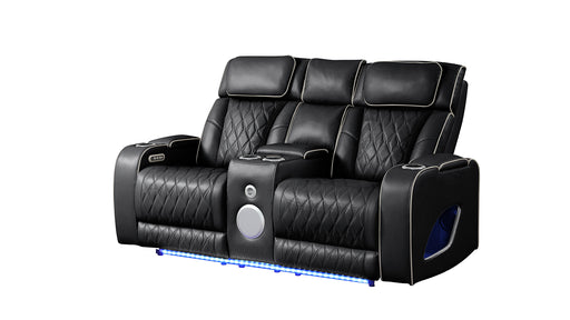 Galaxy Home Fortuner Black Loveseat