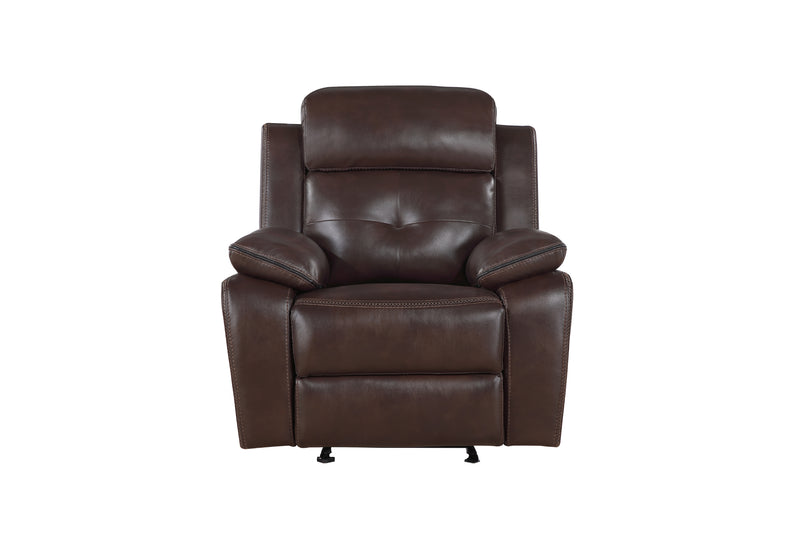Global Furniture U5050 Black Espresso Welt Glider Recliner