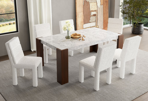 Acme Furniture Hettie Beige Walnut 7pc Dining Room Set