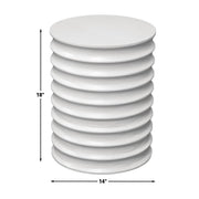 Steve Silver Griffin White Side Table