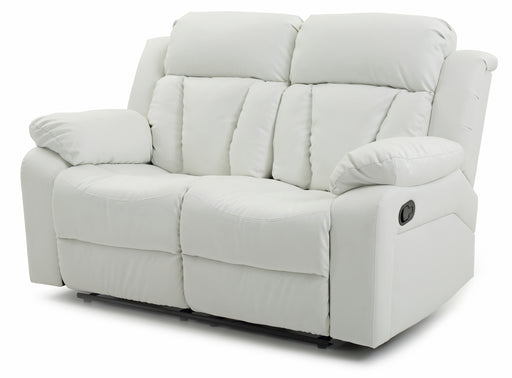 Glory Furniture Daria White Reclining Loveseat