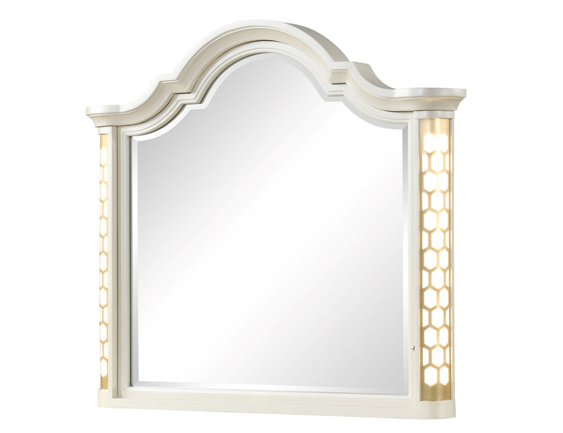 Galaxy Home Jasmine Beige Dresser and Mirror