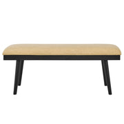 Steve Silver Vida Black Sand Vegan Leather Dining Bench