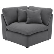 Coaster Furniture Hobson Charcoal Grey 6pc Modular Sectional
