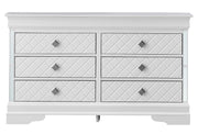 Glory Furniture Verona Metalic Black Dresser and Mirror