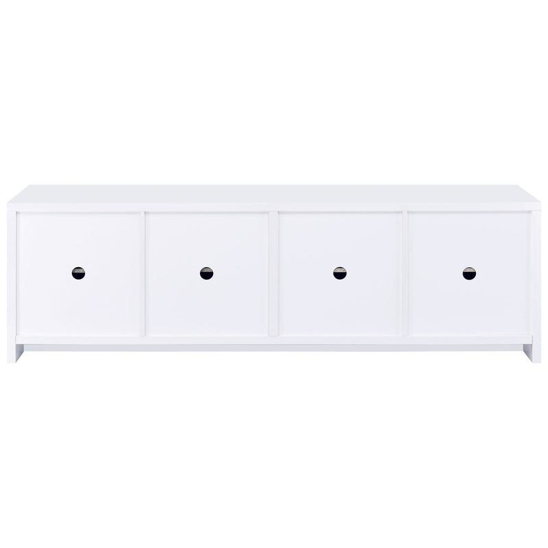 Coaster Furniture Laughlin White 78 Inch TV Stand
