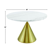 Steve Silver Conrad White Gold 48 Inch Table