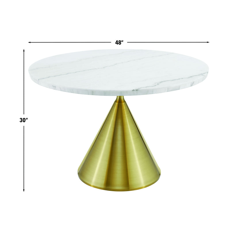 Steve Silver Conrad White Gold 48 Inch Table