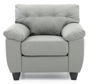 Glory Furniture Gallant Gray Faux Leather Chair