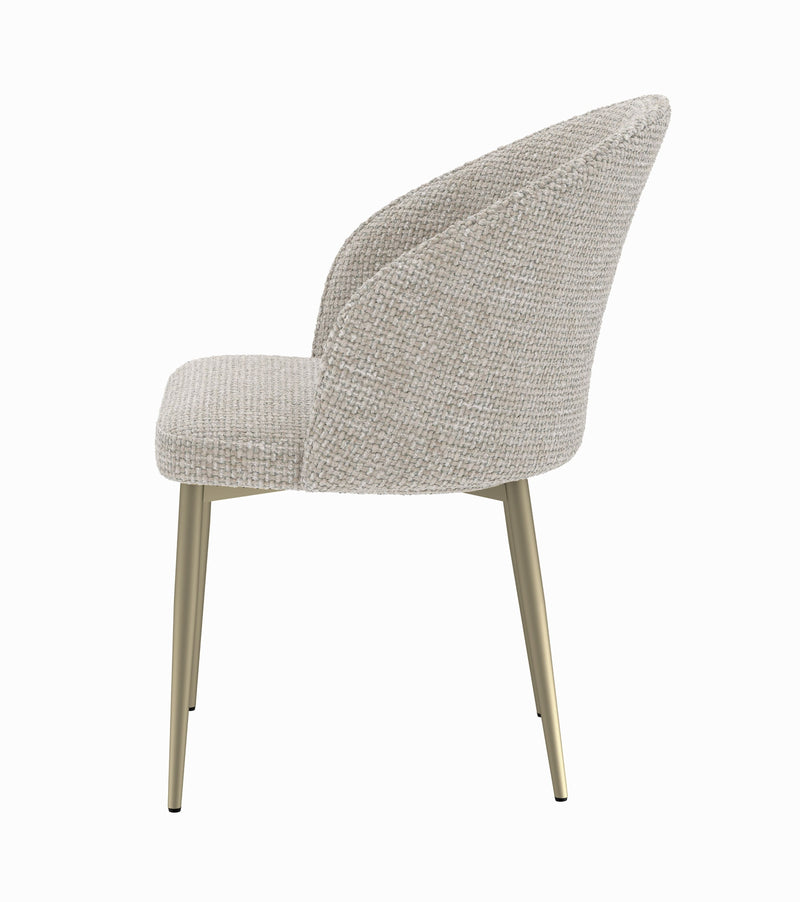 2 Acme Furniture Cora Champagne Side Chairs