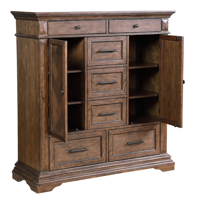 New Classic Furniture Mar Vista Walnut Door Chest