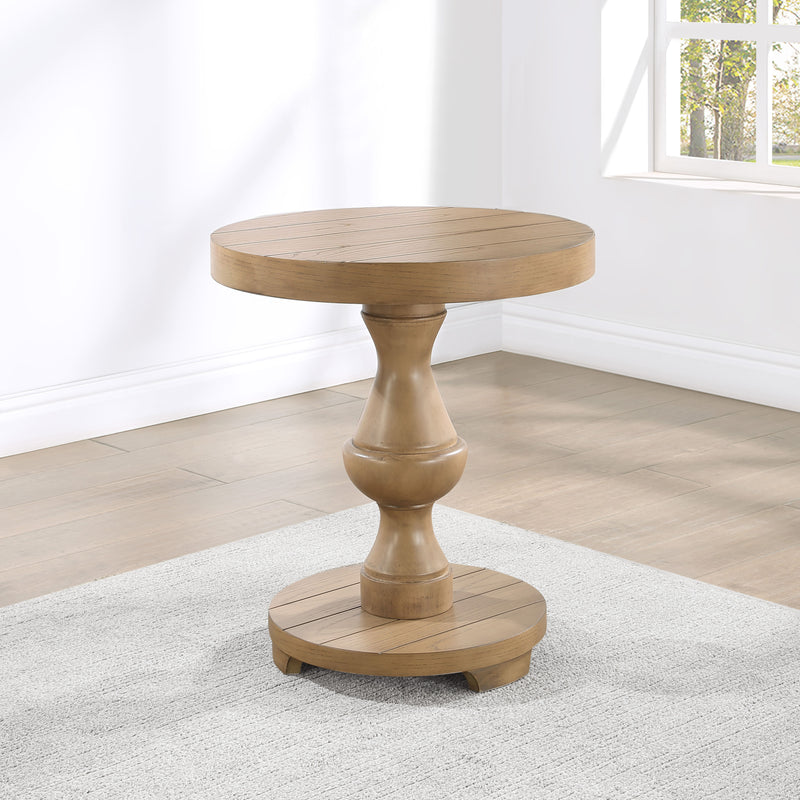 Steve Silver Dory Sand Round End Table