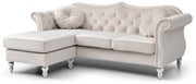 Glory Furniture Hollywood Ivory Sofa Chaise