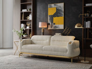 Galaxy Home Zoe Cream 2pc Living Room Set