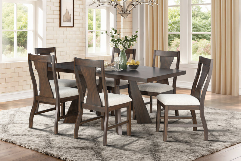 New Classic Furniture Chestnut Ridge Brown 72 Inch Dining Table