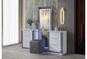 Global Furniture Ylime White Vanity with LED