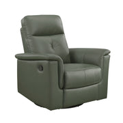 Home Elegance Bristow Green Swivel Glider Reclining Chair