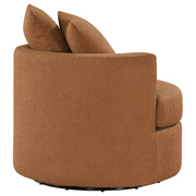 Coaster Furniture Debbie Camel Brown Swivel Accent Chair