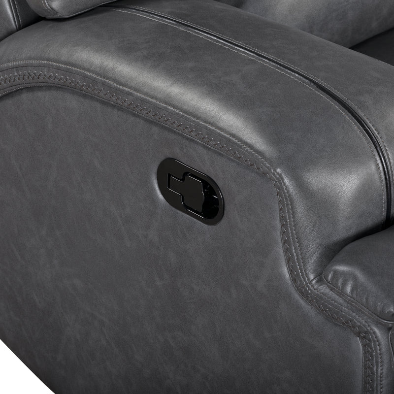 New Classic Furniture Titan Gray Glider Recliner