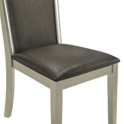 2 New Classic Furniture Lumina Silver Gray Dining Chairs